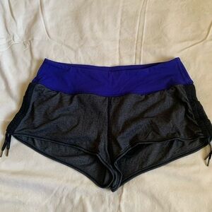 Lululemon Athletica Blue and Black Athletic Shorts